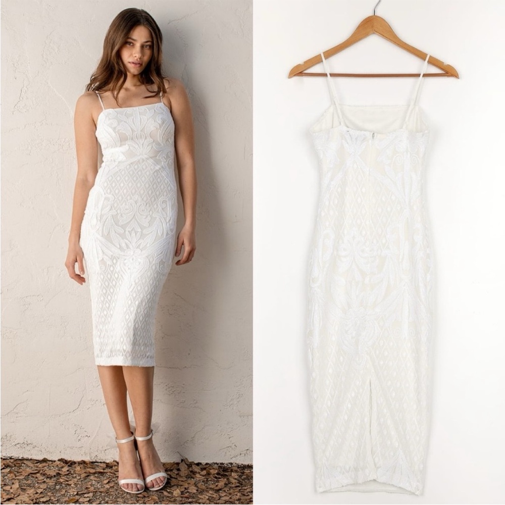 NWT Lulus Sequin Midi Dress